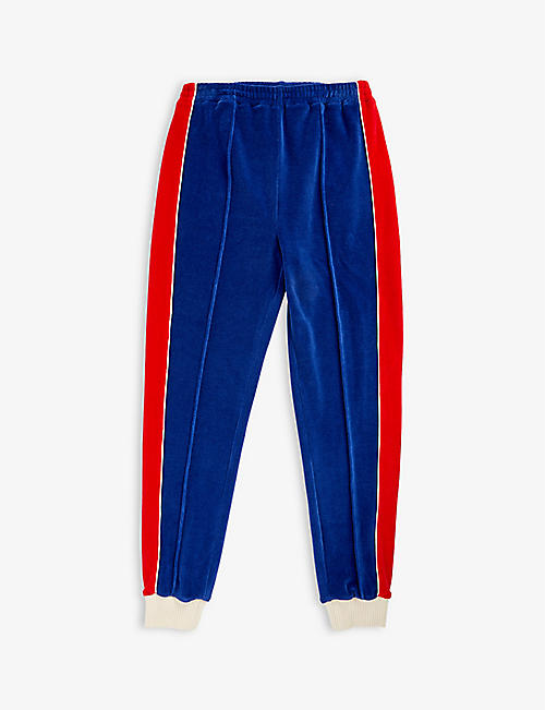 GUCCI: Striped tapered-leg cotton-blend jogging bottoms 8-12 years