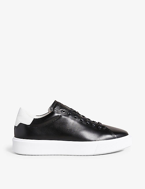 TED BAKER: Breyon chunky-sole leather trainers