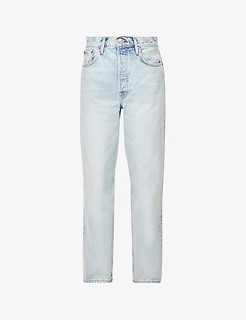 RE/DONE: 90s high-rise organic-cotton cropped jeans