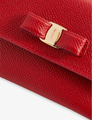 SALVATORE FERRAGAMO Vara leather card holder