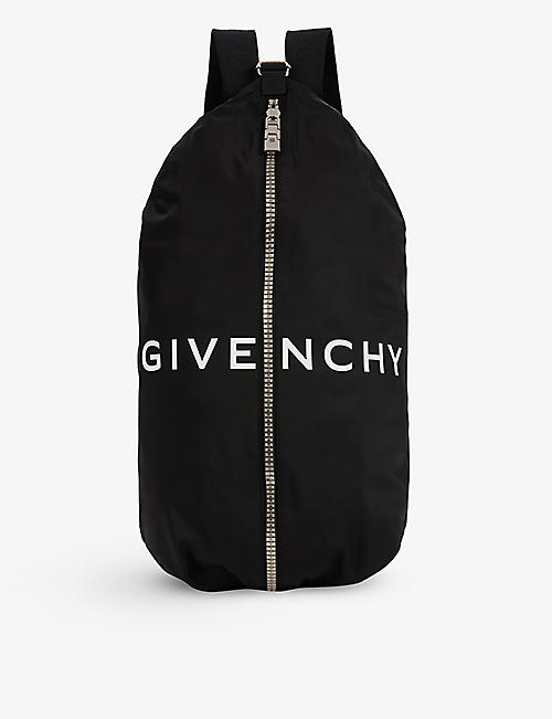 GIVENCHY: G-Zip adjustable-strap shell backpack