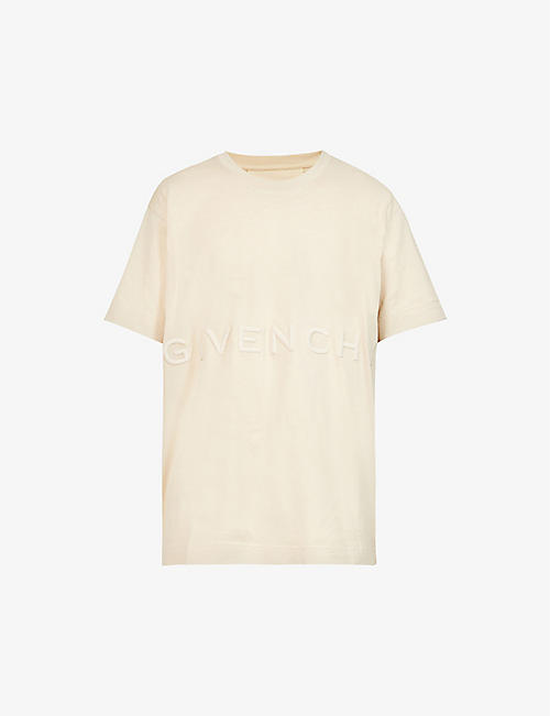 GIVENCHY: Logo-embroidered regular-fit cotton-jersey T-shirt