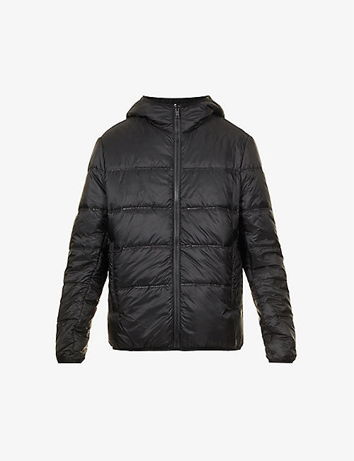 GIVENCHY: Padded funnel-neck relaxed-fit shell puffer jacket