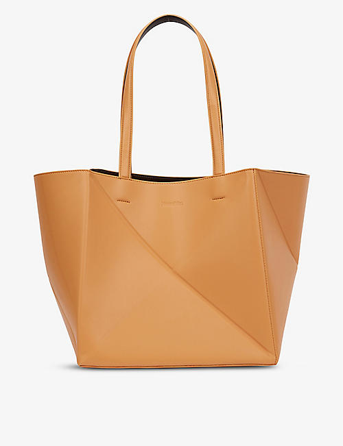 NANUSHKA: Origami vegan leather tote bag