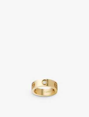Louis Vuitton Empreinte Large Ring, Yellow Gold, Gold, 57