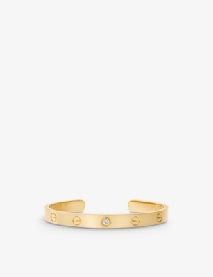 Cartier Love Small 18ct Yellow Gold Bracelet Selfridges Com