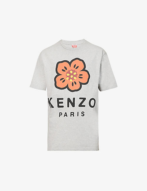 KENZO: Flower-print relaxed-fit cotton T-shirt