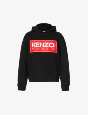 Logo-print stretch-cotton hoody