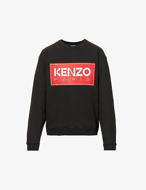 KENZO: Logo-print stretch-cotton sweatshirt