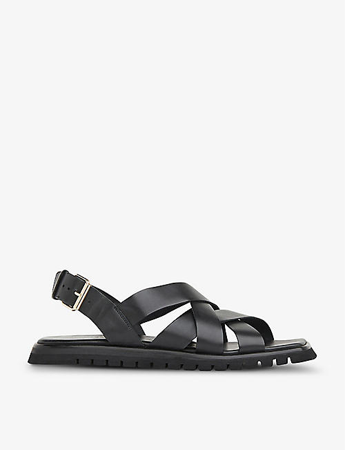 WHISTLES: Ren woven leather sandals