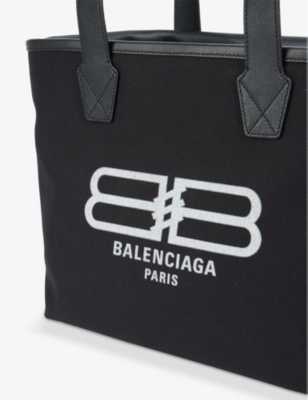 BALENCIAGA Jumbo cotton-canvas tote bag