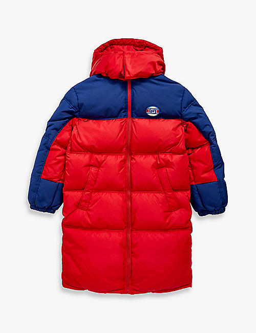 GUCCI: Brand-patch shell-down jacket 10-12 years
