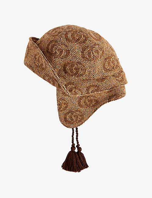 GUCCI: GG-motif wool-blend trapper hat 2-6 years