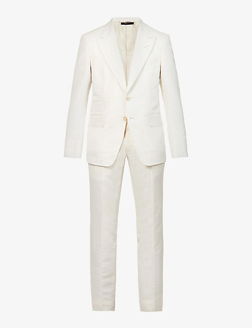 TOM FORD: Shelton regular-fit cotton and silk-blend suit