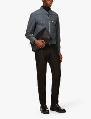 TOM FORD Collared regular-fit organic-cotton moleskin jacket