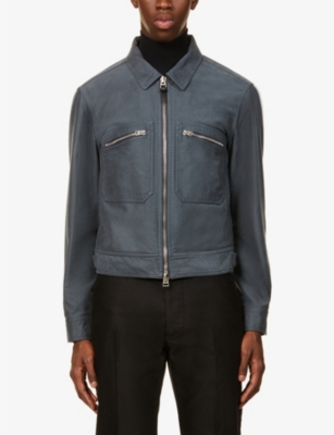 TOM FORD Collared regular-fit organic-cotton moleskin jacket