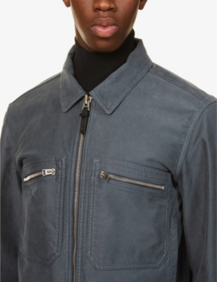 TOM FORD Collared regular-fit organic-cotton moleskin jacket