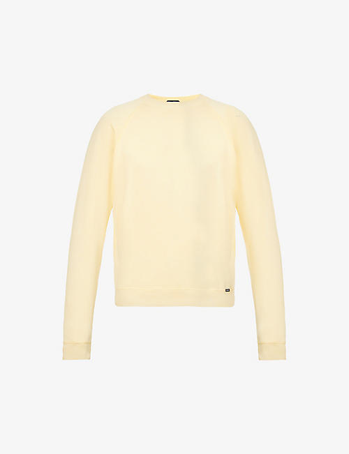 TOM FORD: Crewneck regular-fit cotton-blend sweatshirt