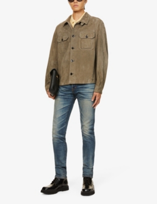 TOM FORD Collared regular-fit suede overshirt