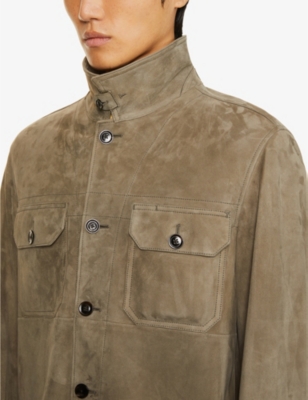 TOM FORD Collared regular-fit suede overshirt