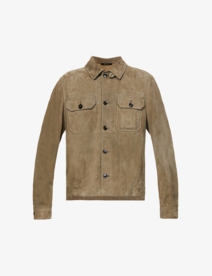 TOM FORD Collared regular-fit suede overshirt