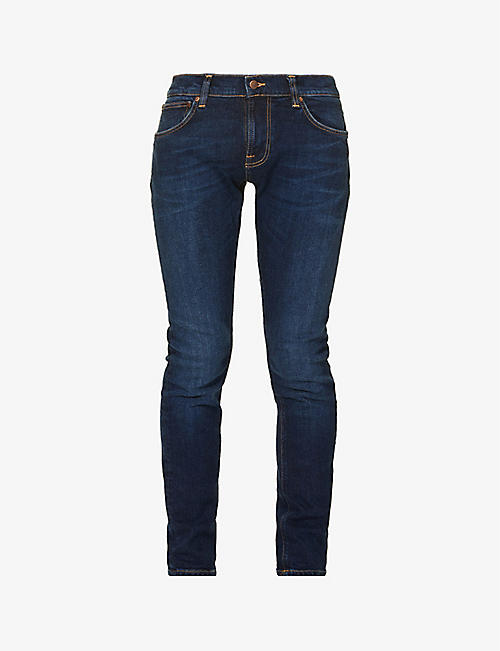 NUDIE JEANS: Tight Terry regular-fit tapered jeans