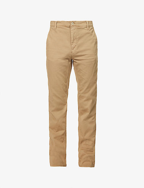 NUDIE JEANS: Easy Alvin regular-fit tapered organic stretch-cotton twill trousers