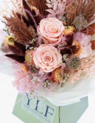 YOUR LONDON FLORIST: Burnt Orange bridesmaid's dried flower bouquet