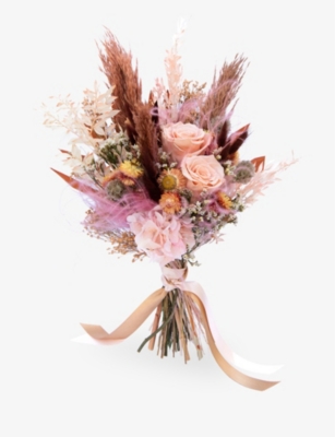 YOUR LONDON FLORIST: Burnt Orange bridesmaid's dried flower bouquet