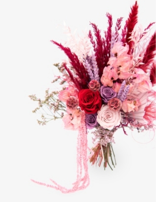 YOUR LONDON FLORIST: Colourful dried bridesmaid bouquet