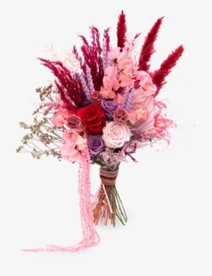 YOUR LONDON FLORIST: Colourful dried bridesmaid bouquet
