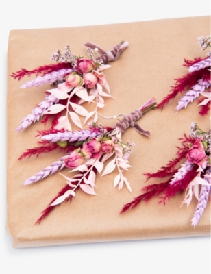 YOUR LONDON FLORIST: Colourful dried buttonhole arrangements set of five