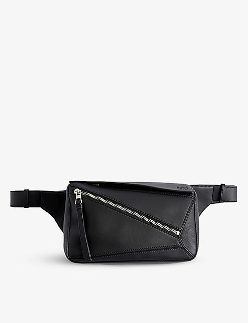 LOEWE: Puzzle small leather belt bag