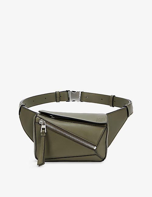 LOEWE: Puzzle mini leather belt bag