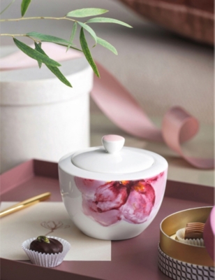 Shop Villeroy & Boch Rose Garden Porcelain Sugar Bowl
