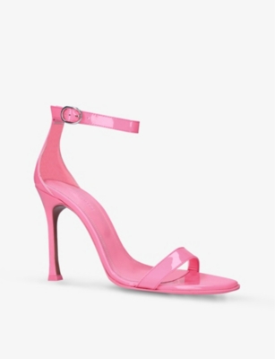 AMINA MUADDI Kim 105 patent leather heeled sandals