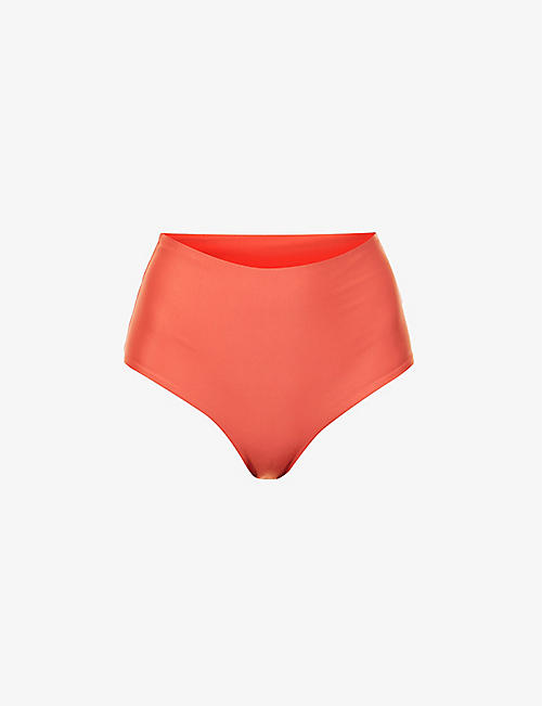 CASA RAKI: Annie seamless high-rise recycled polyamide-blend bikini bottoms