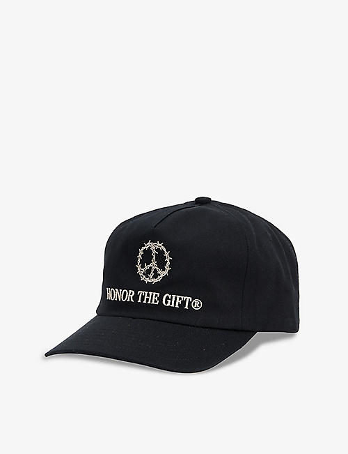 HONOR THE GIFT：Iron Peace 品牌刺绣棉质棒球帽