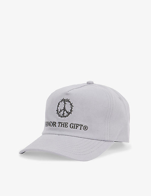 HONOR THE GIFT: Iron Peace brand-embroidered cotton baseball cap