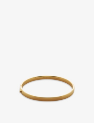 Monica Vinader Gold Essential Bangle In Gold