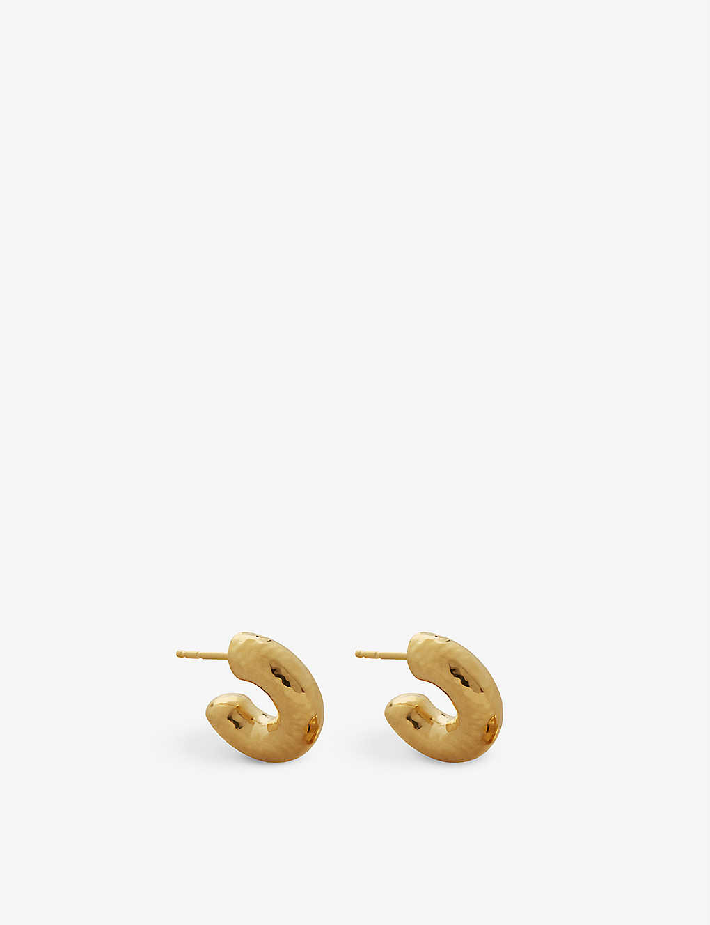 Monica Vinader Siren Muse Small Recycled 18ct Yellow Gold-plated Vermeil Sterling Silver Hoop Earrings