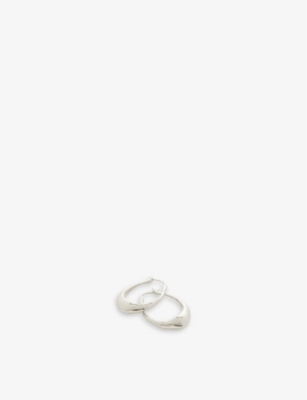 Monica Vinader Deia Medium Recycled Sterling-silver Hoop Earrings In Silver