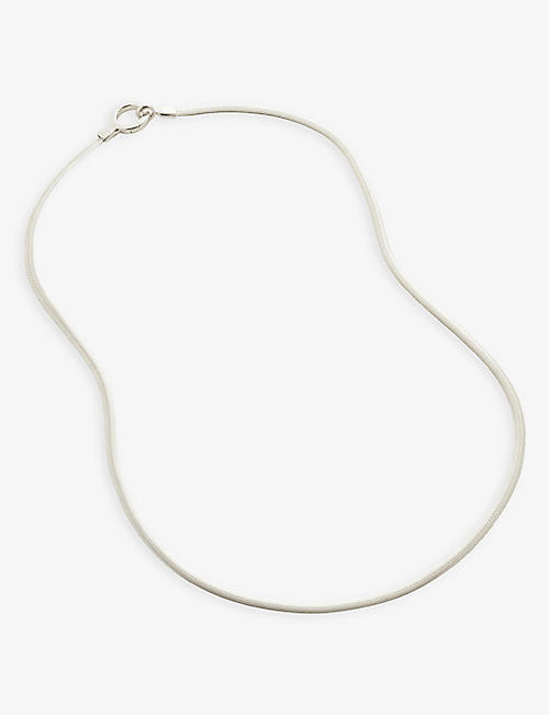 MONICA VINADER: Snake recycled sterling-silver chain necklace