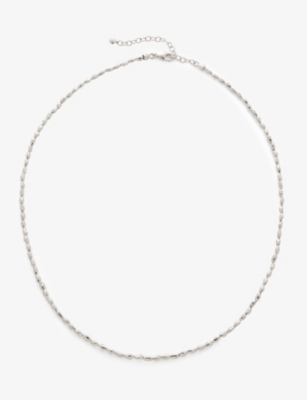 MONICA VINADER MONICA VINADER WOMEN'S SILVER MINI NUGGET RECYCLED STERLING-SILVER BEADED NECKLACE,56940481