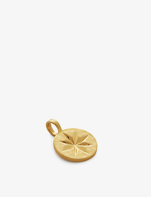 MONICA VINADER: Guiding Star 18ct yellow gold-plated vermeil recycled sterling silver pendant necklace