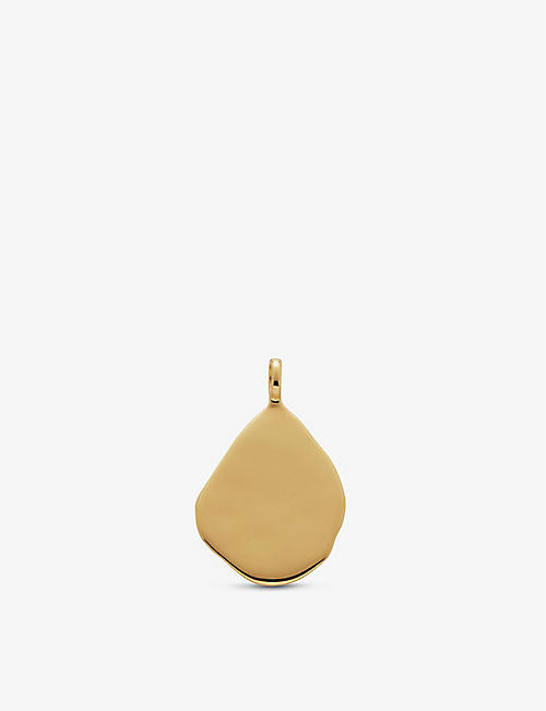 MONICA VINADER: Siren 18ct yellow gold-plated vermeil recycled sterling-silver pendant charm