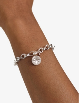 Monica Vinader Guiding Star Recycled Sterling Silver Pendant Necklace In Silver