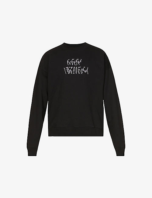 OFF-WHITE C/O VIRGIL ABLOH: Neen brand-embroidered cotton-jersey sweatshirt