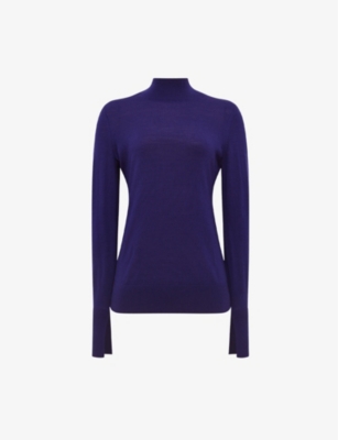 REISS: Sasha split-sleeve merino-wool jumper