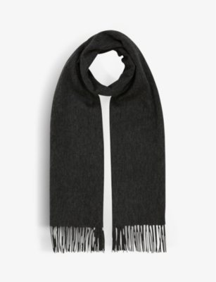REISS: Picton cashmere and wool-blend scarf